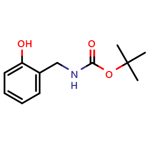 Chemical structure of 2-(Boc-aminomethyl)phenol , CAS 390427-07-3, AChemBlock P38366