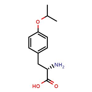 Chemical structure of O-(1-Methylethyl)-L-tyrosine , CAS 38589-88-7, AChemBlock P38389