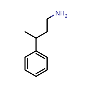 Chemical structure of g-Methylbenzenepropanamine , CAS 38135-56-7, AChemBlock P38414
