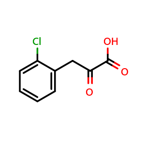 Chemical structure of 2-Chloro-a-oxo-benzenepropanoic acid , CAS 37928-23-7, AChemBlock P38429