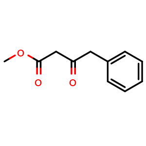 Chemical structure of b-Oxo-benzenebutanoic acid methyl ester , CAS 37779-49-0, AChemBlock P38439