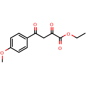 Chemical structure of Ethyl 4-methoxy-a,g-dioxo-benzenebutanoate , CAS 35322-20-4, AChemBlock P38596