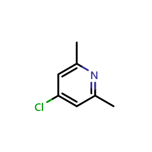 Chemical structure of 4-Chloro-2,6-dimethyl-pyridine , CAS 3512-75-2, AChemBlock P38625