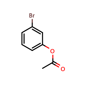 Chemical structure of 3-Bromophenyl acetate , CAS 35065-86-2, AChemBlock P38633