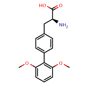 Chemical structure of 4-(2,6-Dimethoxyphenyl)-L-phenylalanine , CAS 347382-77-8, AChemBlock P38649