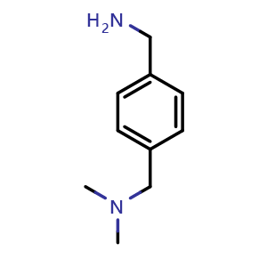 Chemical structure of 4-(Dimethylaminomethyl)benzylamine , CAS 34490-85-2, AChemBlock P38663