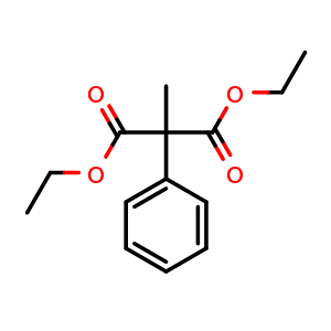 Chemical structure of Diethyl methylphenylmalonate , CAS 34009-61-5, AChemBlock P38712