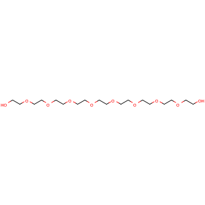 Chemical structure of Nonaethylene glycol , CAS 3386-18-3, AChemBlock P38725