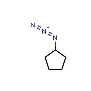 Chemical structure of Azidocyclopentane , CAS 33670-50-7, AChemBlock P38734