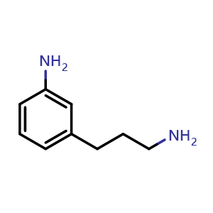 Chemical structure of 3-Amino-benzenepropanamine , CAS 332363-16-3, AChemBlock P38762