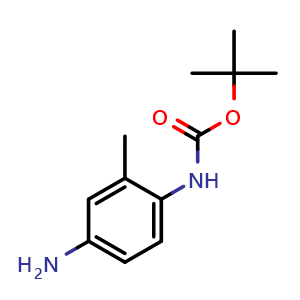 Chemical structure of tert-Butyl 4-amino-2-methylphenylcarbamate , CAS 325953-40-0, AChemBlock P38809