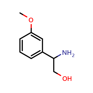 Chemical structure of b-Amino-3-methoxybenzeneethanol , CAS 325153-00-2, AChemBlock P38813