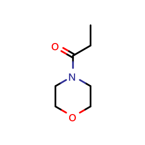 Chemical structure of 1-(4-Morpholinyl)-1-propanone , CAS 30668-14-5, AChemBlock P38920