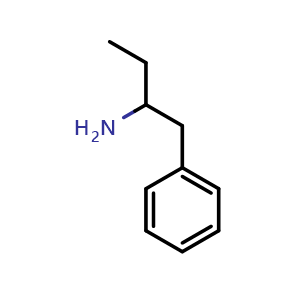 Chemical structure of 1-Phenyl-2-butanamine , CAS 30543-88-5, AChemBlock P38928