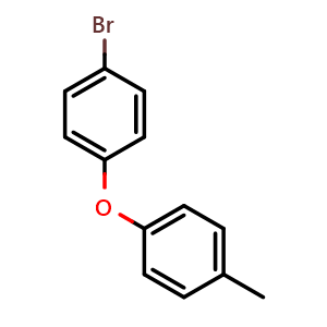 Chemical structure of 1-Bromo-4-(4-methylphenoxy)benzene , CAS 30427-93-1, AChemBlock P38936