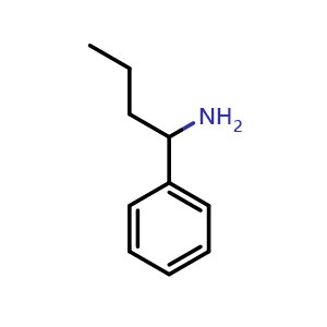 Chemical structure of (1-Phenylbutyl)amine , CAS 2941-19-7, AChemBlock P39016