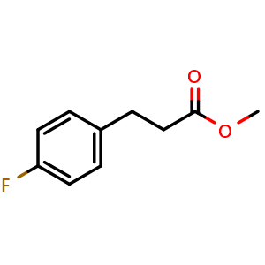 Chemical structure of Methyl 3-(4-fluorophenyl)propanoate , CAS 2928-14-5, AChemBlock P39021