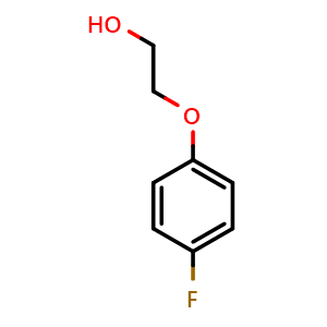 Chemical structure of 2-(4-Fluorophenoxy)ethanol , CAS 2924-66-5, AChemBlock P39022