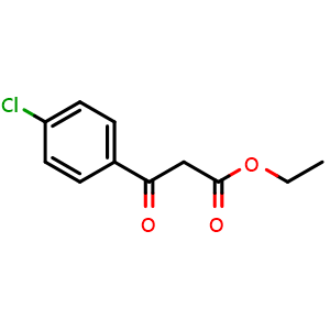 Chemical structure of Ethyl (4-chlorobenzoyl)acetate , CAS 2881-63-2, AChemBlock P39036