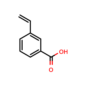 Chemical structure of 3-Ethenyl-benzoic acid , CAS 28447-20-3, AChemBlock P39070