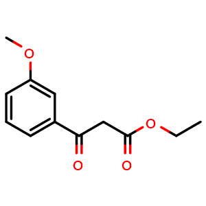 Chemical structure of Ethyl (3-methoxybenzoyl)acetate , CAS 27834-99-7, AChemBlock P39112