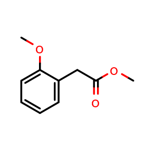 Chemical structure of Methyl 2-methoxyphenylacetate , CAS 27798-60-3, AChemBlock P39113