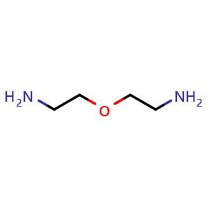 Chemical structure of 2,2'-Oxybisethanamine , CAS 2752-17-2, AChemBlock P39125