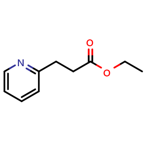 Chemical structure of Ethyl 3-(2-pyridyl)propanoate , CAS 2739-74-4, AChemBlock P39137