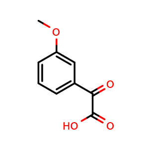 Chemical structure of 3-Methoxybenzoylformic acid , CAS 26767-10-2, AChemBlock P39208
