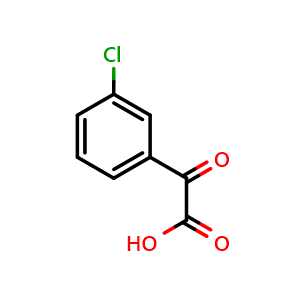 Chemical structure of 3-Chlorobenzoylformic acid , CAS 26767-07-7, AChemBlock P39209