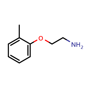 Chemical structure of 2-(2-Methylphenoxy)-ethanamine , CAS 26583-60-8, AChemBlock P39223