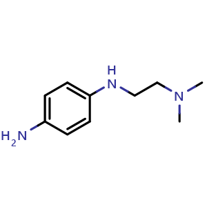 Chemical structure of N-[2-(Dimethylamino)ethyl]-1,4-benzenediamine , CAS 263339-31-7, AChemBlock P39240