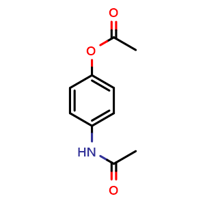 Chemical structure of N-[4-(Acetyloxy)phenyl]acetamide , CAS 2623-33-8, AChemBlock P39250