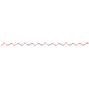Chemical structure of mPEG8-OH , CAS 25990-96-9, AChemBlock P39285