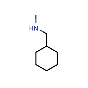 Chemical structure of N-Methyl-cyclohexanemethanamine , CAS 25756-29-0, AChemBlock P39298
