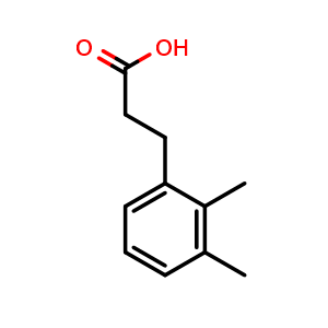 Chemical structure of 3-(2,3-Dimethylphenyl)propanoic acid , CAS 25173-73-3, AChemBlock P39353