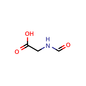 Chemical structure of N-Formylglycine , CAS 2491-15-8, AChemBlock P39379