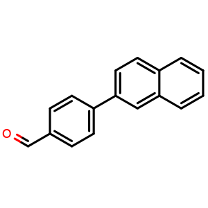 Chemical structure of 4-(2-Naphthalenyl)-benzaldehyde , CAS 244615-50-7, AChemBlock P39415
