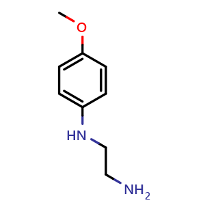 Chemical structure of N1-(4-Methoxyphenyl)-1,2-ethanediamine , CAS 24455-93-4, AChemBlock P39417
