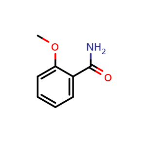Chemical structure of 2-Methoxybenzamide , CAS 2439-77-2, AChemBlock P39422