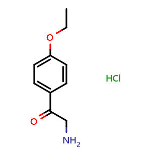Chemical structure of 2-Amino-4'-ethoxyacetophenone hydrochloride , CAS 24146-64-3, AChemBlock P39440