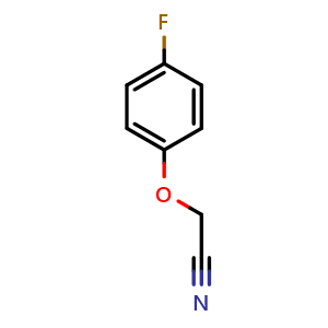 Chemical structure of 2-(4-Fluorophenoxy)-acetonitrile , CAS 24115-20-6, AChemBlock P39441