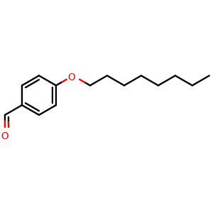 Chemical structure of 4-n-Octyloxybenzaldehyde , CAS 24083-13-4, AChemBlock P39444
