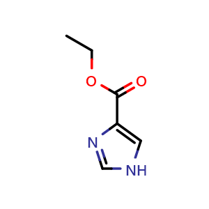 Chemical structure of Ethyl imidazole-4-carboxylate , CAS 23785-21-9, AChemBlock P39470