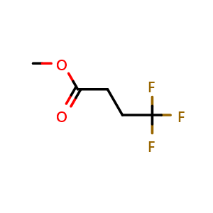 Chemical structure of Methyl 4,4,4-trifluorobutyrate , CAS 2365-82-4, AChemBlock P39478
