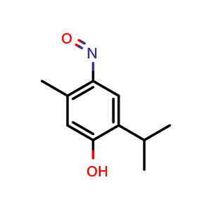 Chemical structure of 2-Isopropyl-5-methyl-4-nitrosophenol , CAS 2364-54-7, AChemBlock P39479