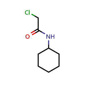 Chemical structure of 2-Chloro-N-cyclohexyl-acetamide , CAS 23605-23-4, AChemBlock P39482