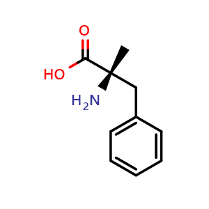 Chemical structure of a-Methyl-L-phenylalanine , CAS 23239-35-2, AChemBlock P39504