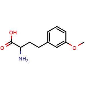 Chemical structure of 3-Methoxy-DL-homophenylalanine , CAS 225233-76-1, AChemBlock P39553
