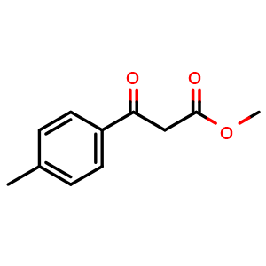 Chemical structure of Methyl 3-(4-methylphenyl)-3-oxopropanoate , CAS 22027-51-6, AChemBlock P39639